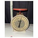 Red and white Hanson utility scale