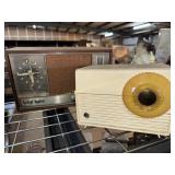 1960s GE clock radio and Westinghouse table radio