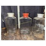 Vintage glass refrigerator juice and water
