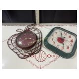 2 Apple wall clocks