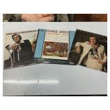 3 George Jones vinyl records