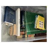 Tote of vintage books