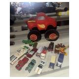 Group of vintage and modern toys tootsie and