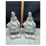 Antique Japan porcelain bookends French parlor