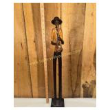 Brown poly stone jazz player saxophone player