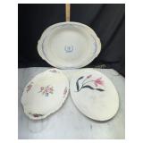 3 vintage platters