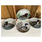 Set of 4 Nancy Goldstein duck plates taste seller