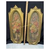 Mid century Cecil Rubino floral Lithograph prints