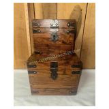 Heavy wooden nesting boxes