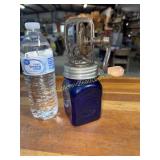 Small cobalt blue churn