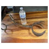 Blacksmith forged log grabber