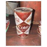 Vintage Coca-Cola diamond harlequin pull top can
