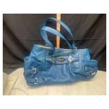 Michael Kors blue leather Emilia purse/ bag