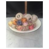 Bowl of cotton thread