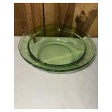 Green serving bowl