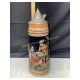 German lidded beer stein