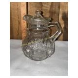 Small EAPG pitcher with lid