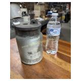 1860ï¿½s LECLANCHï¿½ BATTERY wet cell glass jar with