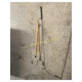 Dressage training whip and grabbers