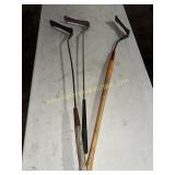 Three weed whackers