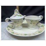 Metlox Poppytrail sculptured daisy platter with