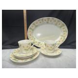 Metlox Poppytrail sculptured daisy platter,