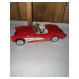 Die Cast red corvette 1957