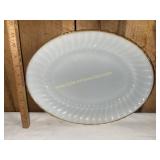 Milk glass platter