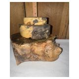 Burlwood nesting boxes