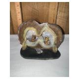 Geode Dior mama sculpture with bears
