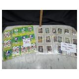 4 pages baseball cards- 1986 Topps League Leaders