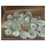 Boopie glass sherbets and juice glasses