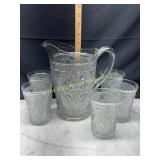 EAPG daisy pattern lemonade set