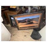 Two large framed prints