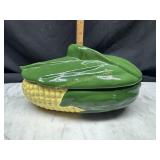 Ceramic covered corn dish
