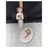 Willow tree figure and plaque angel of learning