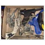 Collection of vintage toy cap guns