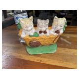 Cast iron kitten door stop