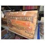 Vintage Drambuie liqueur shipping crate