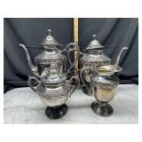 Rogers spring Flo silver place tea service
