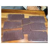 Antique car tags Illinois 1936-1942