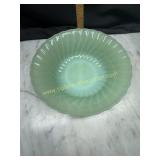 Anchor hocking jadite swirl bowl