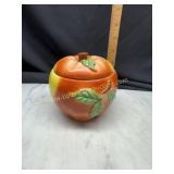 Vintage Japan apple candy jar
