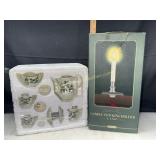 Childs Christmas tea set and restoration hardware