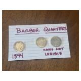 Group of barber quarters