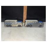 Vintage die cast greyhound bus salt and pepper