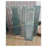 Group of 4 wooden shutters