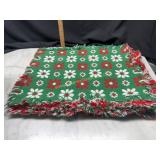 Set of 4 vintage holiday poinsettia placemats