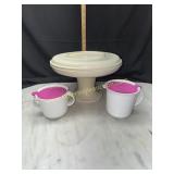 Vintage Tupperware serve-it-all 3pc serving stand