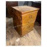Oak file cabinet